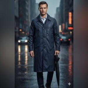 Vintage USAF 1960’s Mens raincoat Navy